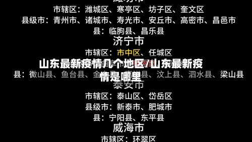 山东最新疫情几个地区/山东最新疫情是哪里-第2张图片