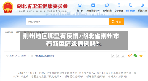 荆州地区哪里有疫情/湖北省荆州市有新型肺炎病例吗?-第3张图片