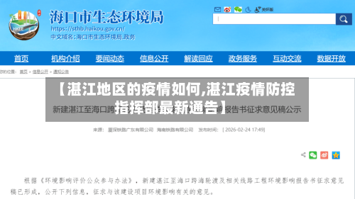 【湛江地区的疫情如何,湛江疫情防控指挥部最新通告】-第2张图片