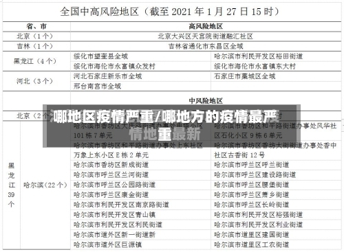 哪地区疫情严重/哪地方的疫情最严重-第2张图片