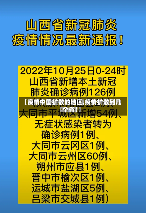 【疫情中国扩散的地区,疫情扩散到几个省】-第2张图片